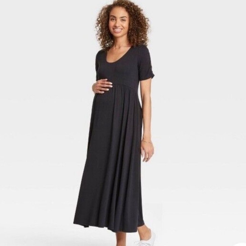 The Nines by Hatch Black Maternity Dress